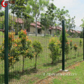 Fence a maglie di filo saldato 4x4 rivestito in PVC